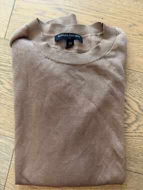Banana Republic Women’s sheer bronze sweater